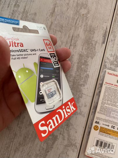 Карта памяти sdhc/micro sdxc SanDisk 16/64 Gb