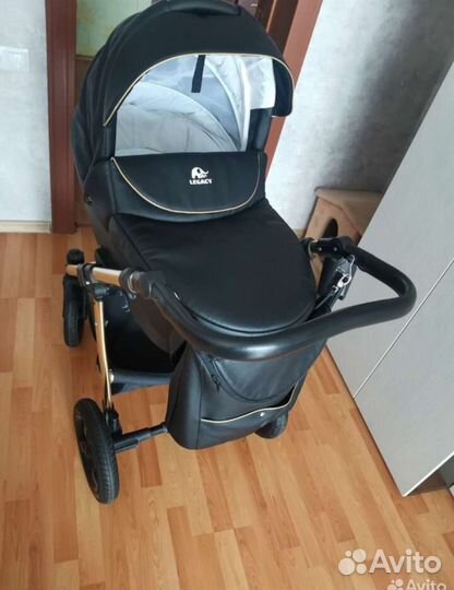 Коляска Legacy Lux 3в1 Экокожа