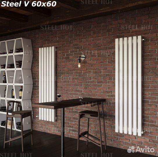 Вертикальный Трубчатый радиатор Steel-Hot от