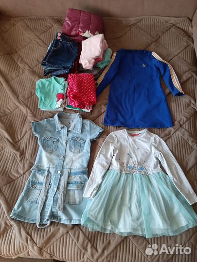 Продаётся одежда пакетом для девочки 4-6 лет
