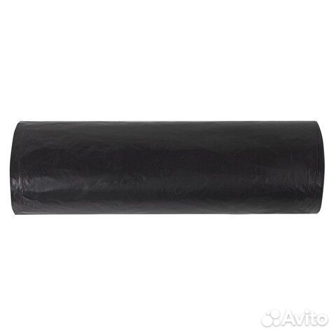 Мешки для мусора 120 л черные в рулоне 50 шт., пвд