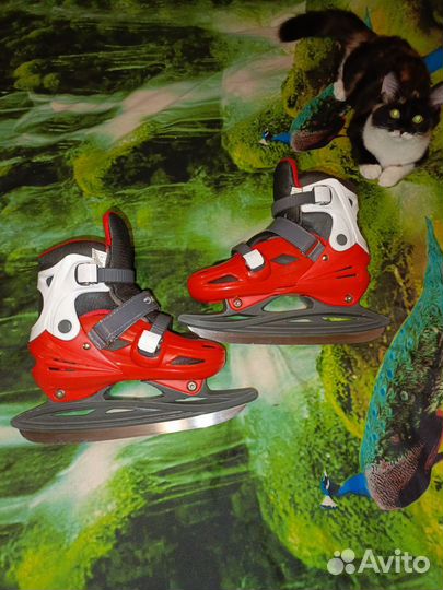Коньки детские раздвижные размер 35-38