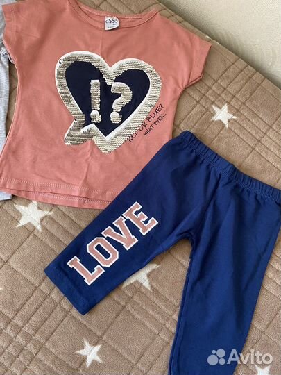 Пакет новых вещей для девочки 1-2 года