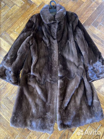 Шуба норковая длинная, размер 48,50