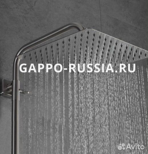 Душевая система Сатин с термостатом Gappo 2499-40