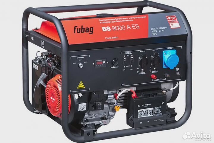 Генератор бензиновый fubag BS 9000 A ES