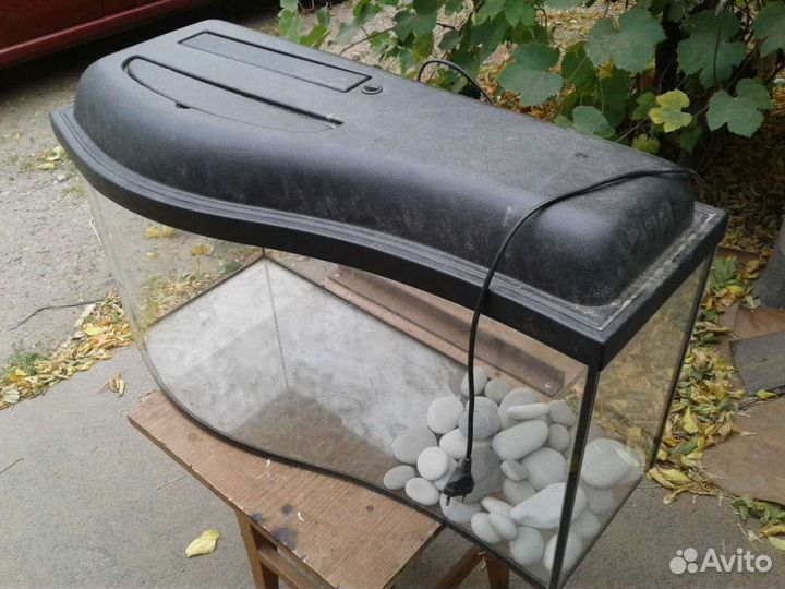 Аквариум под террариум. Грот.Лампа для растений