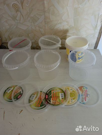 Пластиковое ведёрко пищевое