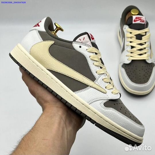 Кроссовки великаны Travis Scott Air Jordan 1 Low