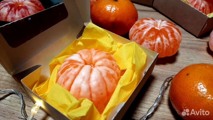 Мандарин мыло ручной работы подарочный набор