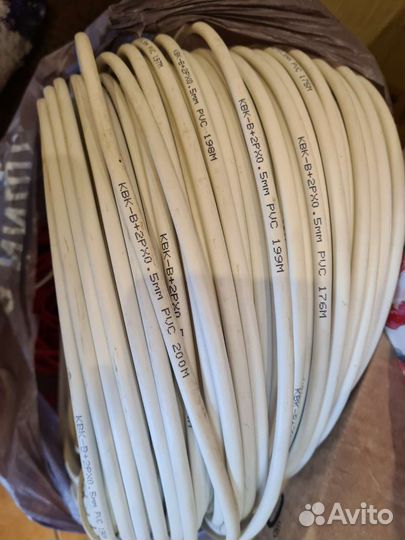 Кабель для видеонаблюдения квк-в+2х0.5мм pvc