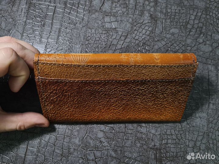 Кошелек с видом Санкт-Петербурга. Натуральная кожа