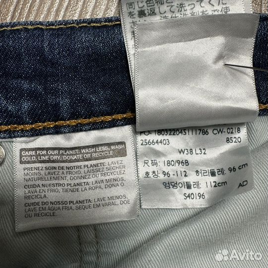 Джинсы мужские levis 511 w38 L32