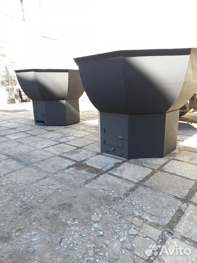 Банный чан на дровах