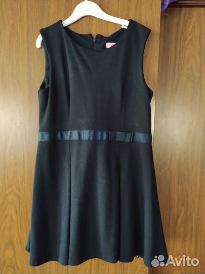 Платье-сарафан школьный тёмно-синий