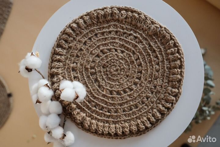 Салфетки сервировочные вязаные