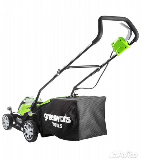 Аккумуляторная газонокосилка Greenworks АКБ и зу