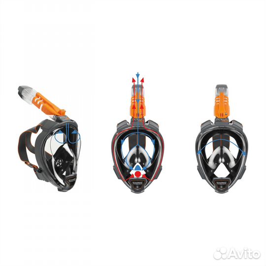 Маска для снорклинга Ocean Reef Aria QR+ желтая