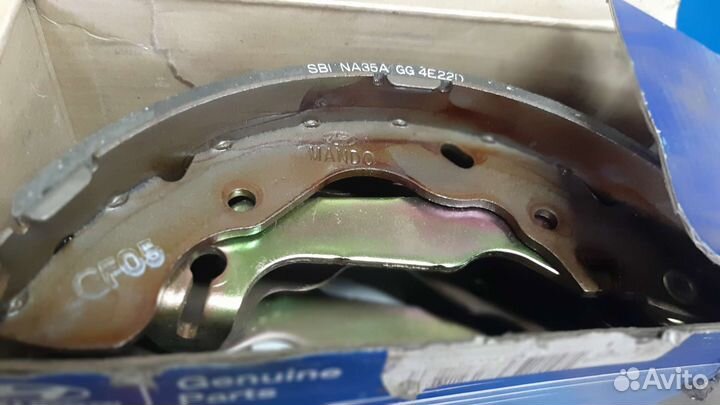 Задние тормозные колодки Hyundai Verna