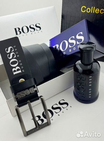 Духи + ремень Hugo Boss