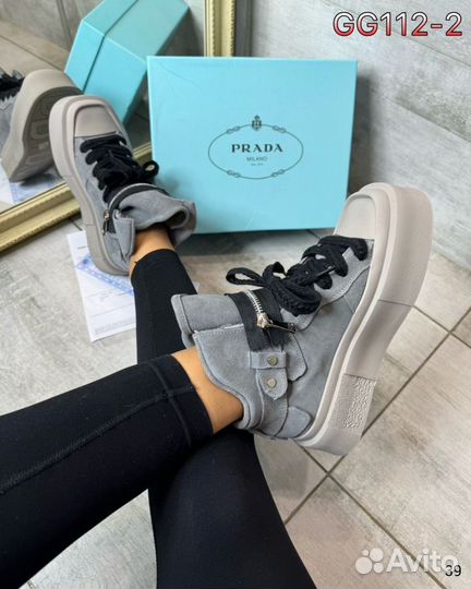 Кеды Prada Grey