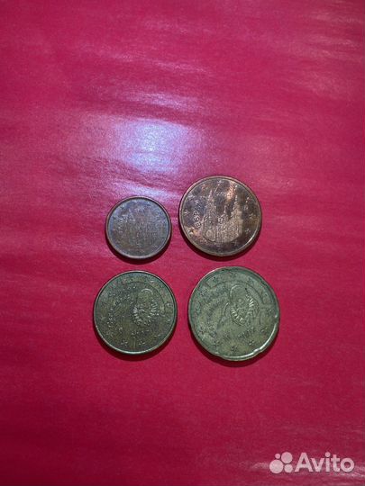 Монеты евроценты, евро