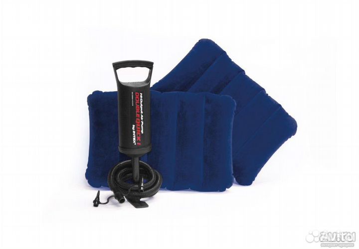 Матрас Intex надувной с подушками и насосом 152