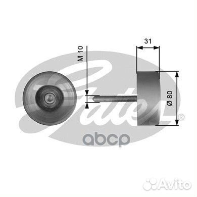 Ролик п/клин. ремня VAG A4/5/6/7/8 3.0tfsi 08, Q5