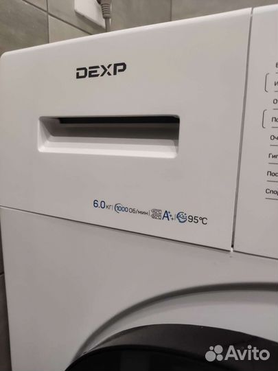 Машина стиральная узкая Dexp wm-f610stl/wb