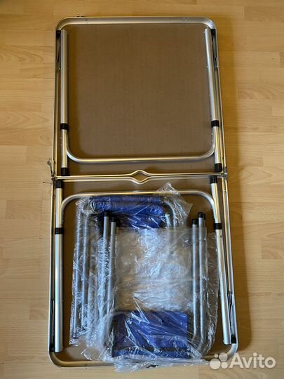 Мебел для пикника Ecos стол-чемодан + 4 стула