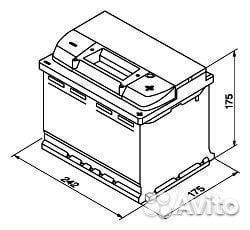 Аккумулятор бу Exide EA612 61Ah 600A гарантия 1год