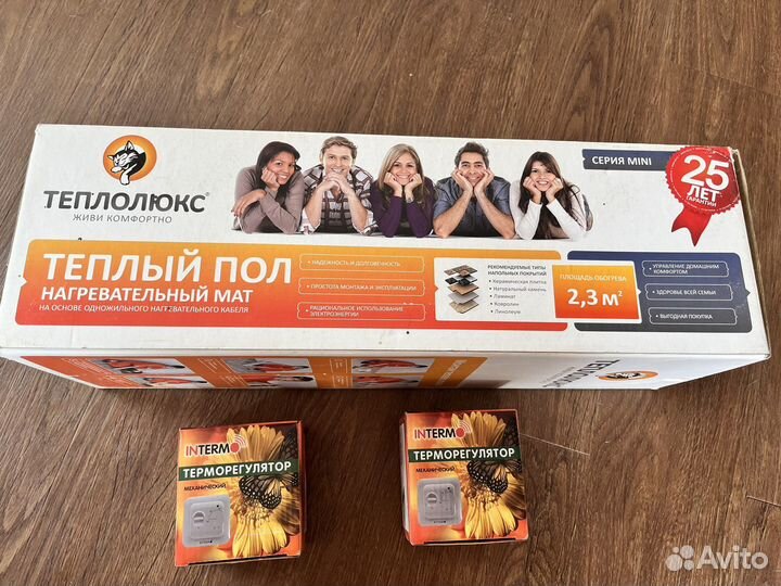 Теплый пол с терморегулятором новый