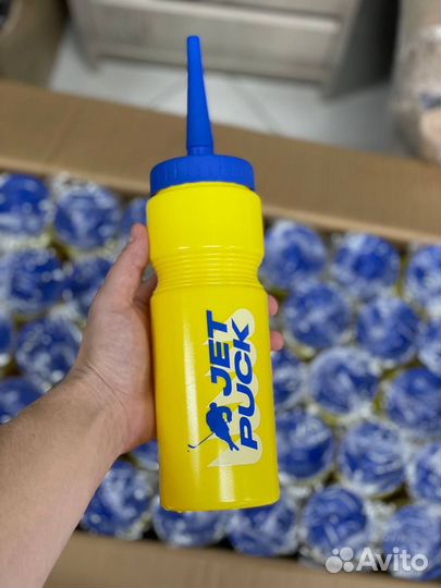 Бутылка для воды хоккейная JetPuck hockey 0,75L с