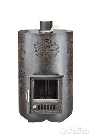 Дровяная банная печь Ферингер уют-18 в кожухе