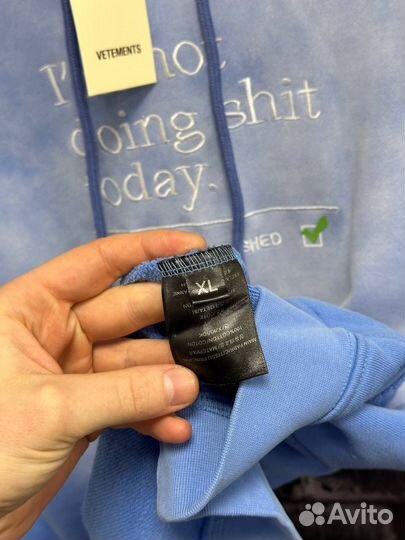 Худи Vetements Reincarnation unisex