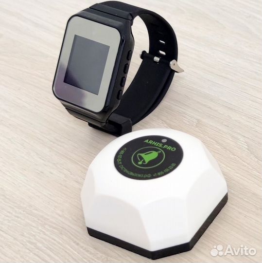 Беспроводная система/кнопка вызова официанта часы