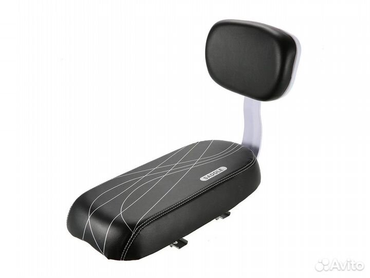 Сиденье вело детск. на багажник мягкое со спинкой