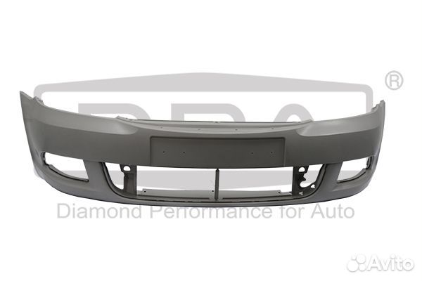 Бампер передний без омывателей фар и парктроников