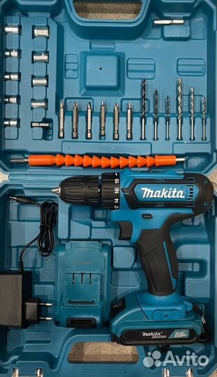 Аккумуляторная дрель шуруповерт makita 18v