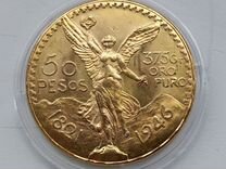 Мексика 50 песо 1947г золото