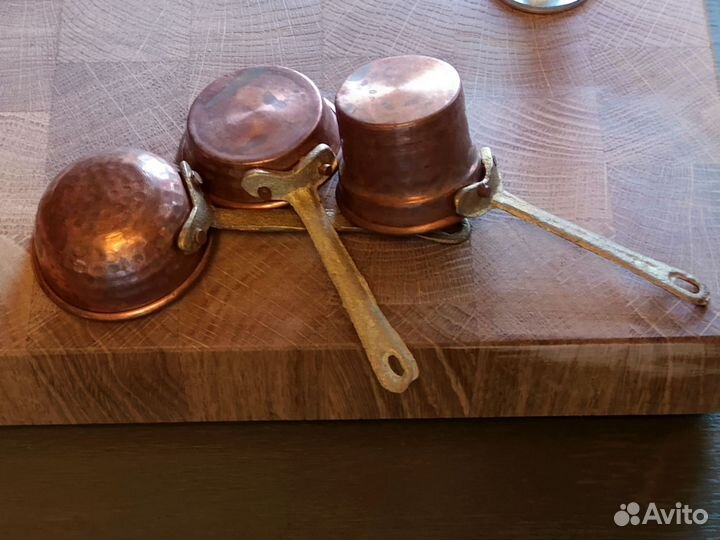 Для Мишек Тедди Медная кукольная посуда винтаж