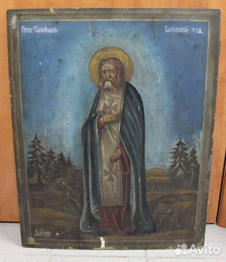 Икона Преподобный Серафим Саровский Храмовая