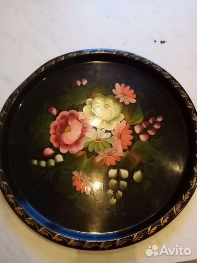 Поднос жостовская роспись