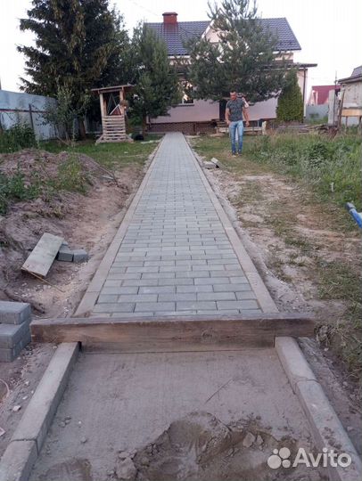 Укладка брусчатки