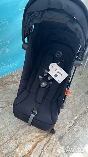 Прогулочная коляска cybex coya black rose gold