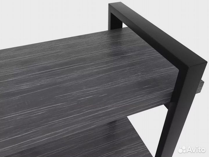 Тумба под тв Айсберг Лофт 160 черный/северное дере