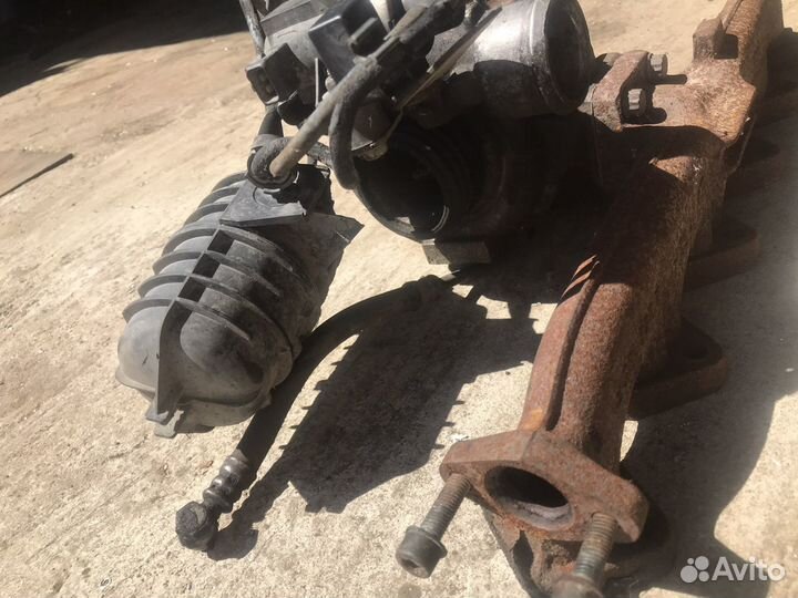 Выпускной коллектор с турбиной на m57