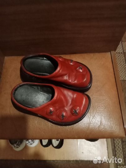 Мокасины женские 38 размер натуральная кожа(сабо)