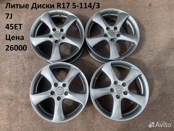 Литые диски r17 5-114/3