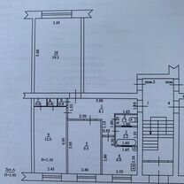 3-к. квартира, 59,7 м², 1/5 эт.